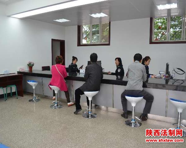 韩城市公安局新出入境接待大厅已正式启用