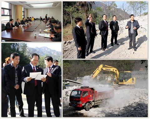  西安市检察院张民生检察长一行深入长安区督查调研秦岭北麓违建整治工作