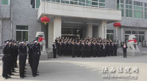  陕西渭南中院新年春训“蛮拼的”