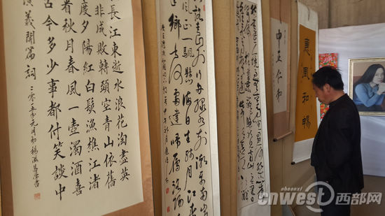 横山举办羊年元宵节书画展 展出170多幅作品